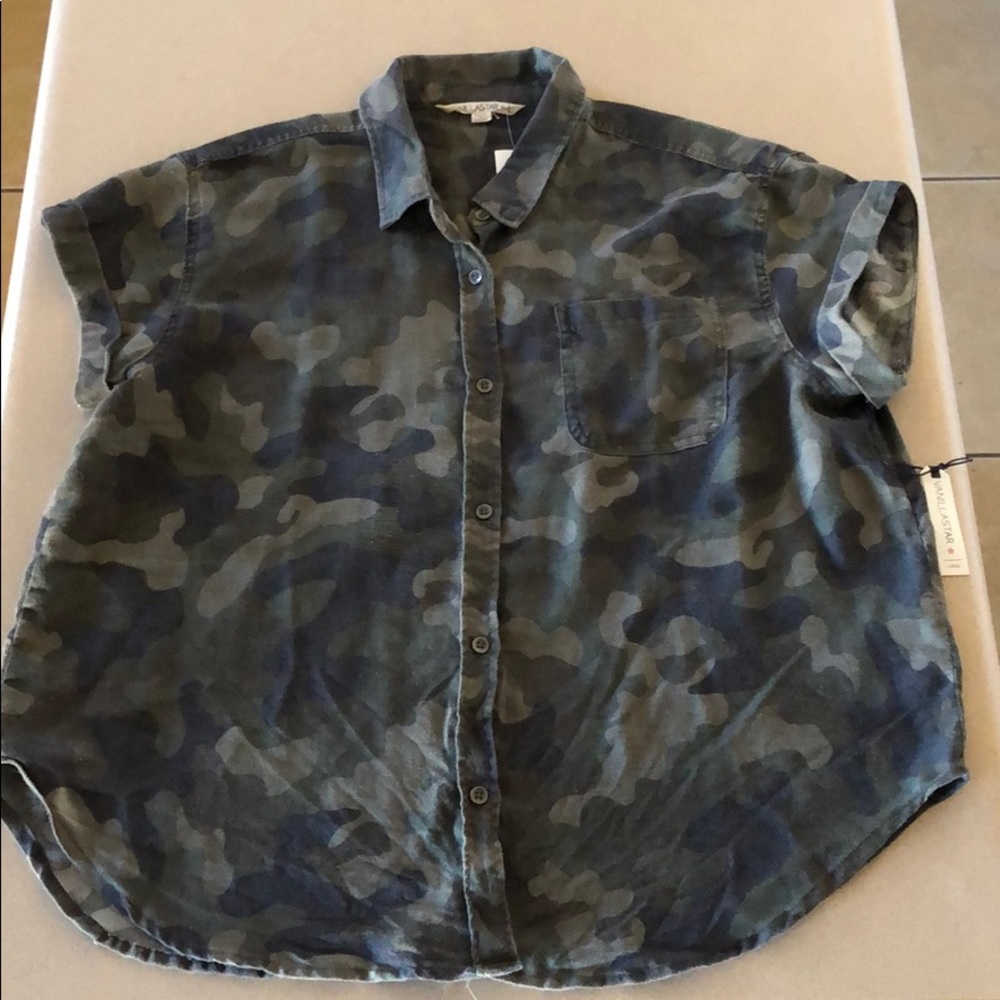 Woman’s camouflage blouse
